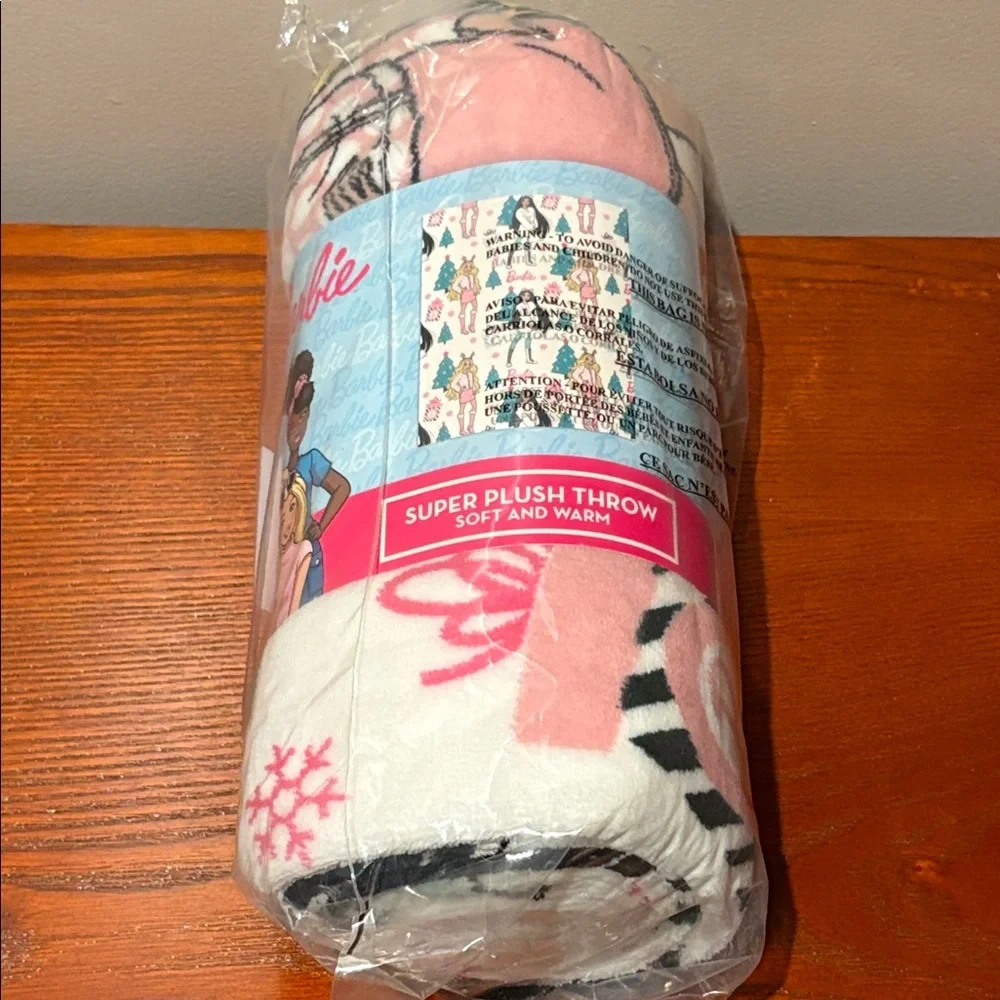 Barbie Christmas Throw Blanket
